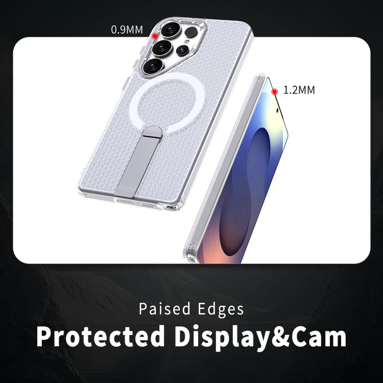 For Samsung Galaxy S25 Ultra 5G kalebol Honeycomb Cooling MagSafe Holder Phone Case