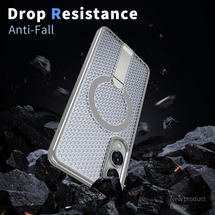 For Samsung Galaxy S25 Edge 5G kalebol Honeycomb Cooling MagSafe Holder Phone Case