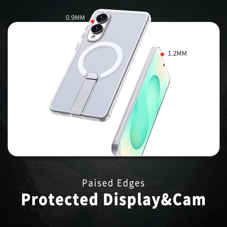 For Samsung Galaxy S25 Edge 5G kalebol Honeycomb Cooling MagSafe Holder Phone Case