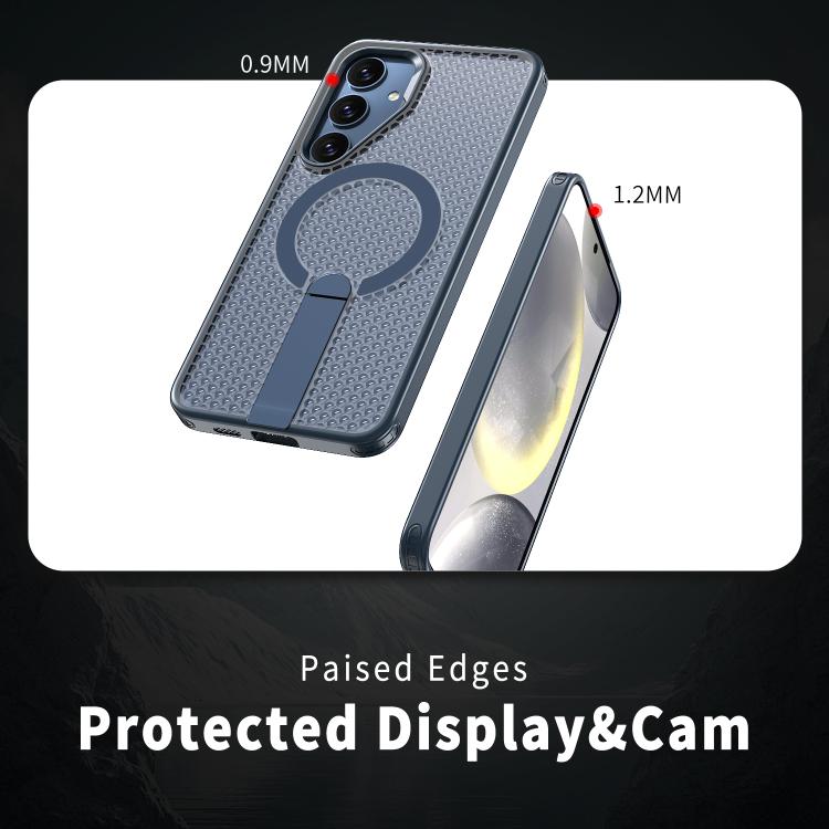 For Samsung Galaxy S25+ 5G kalebol Honeycomb Cooling MagSafe Holder Phone Case