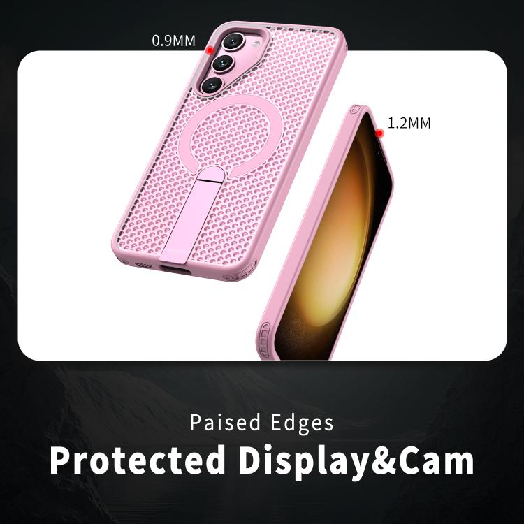 For Samsung Galaxy S25+ 5G kalebol Honeycomb Cooling MagSafe Holder Phone Case