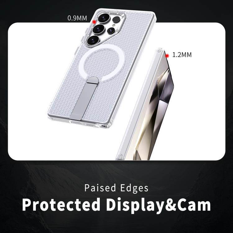 For Samsung Galaxy S24 Ultra 5G kalebol Honeycomb Cooling MagSafe Holder Phone Case