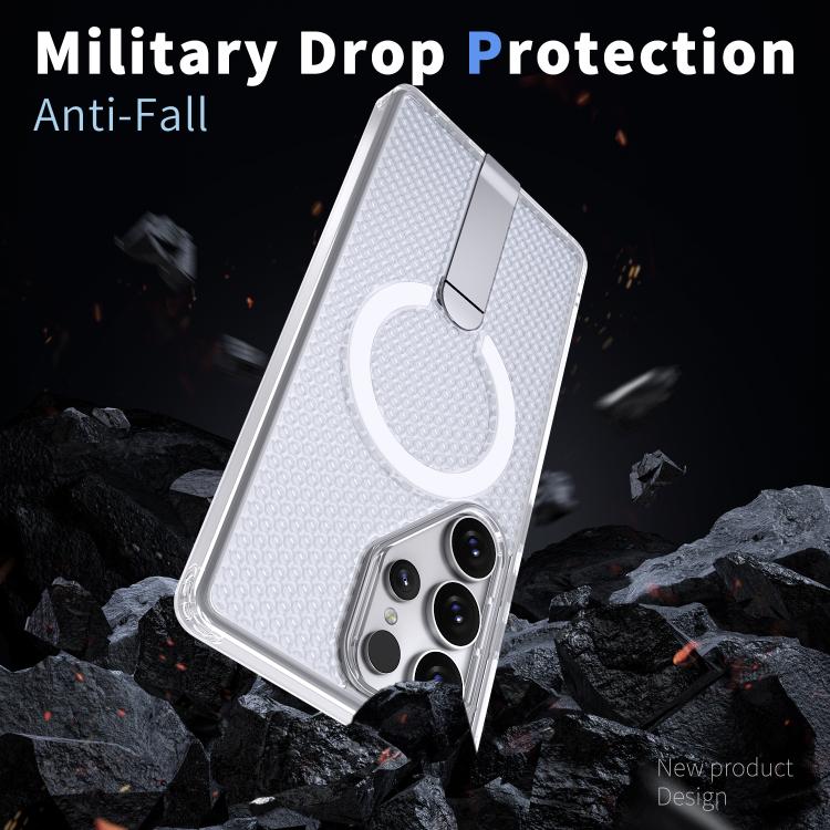 For Samsung Galaxy S23 Ultra 5G kalebol Honeycomb Cooling MagSafe Holder Phone Case