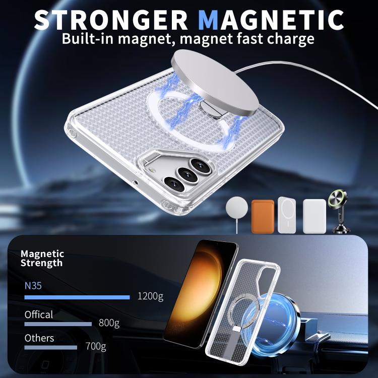 For Samsung Galaxy S23+ 5G kalebol Honeycomb Cooling MagSafe Holder Phone Case