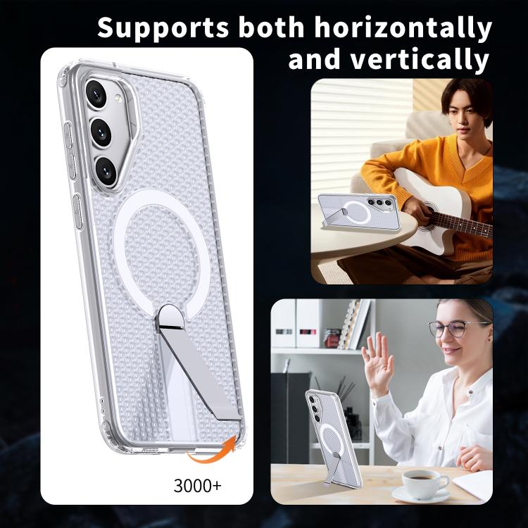 For Samsung Galaxy S23+ 5G kalebol Honeycomb Cooling MagSafe Holder Phone Case