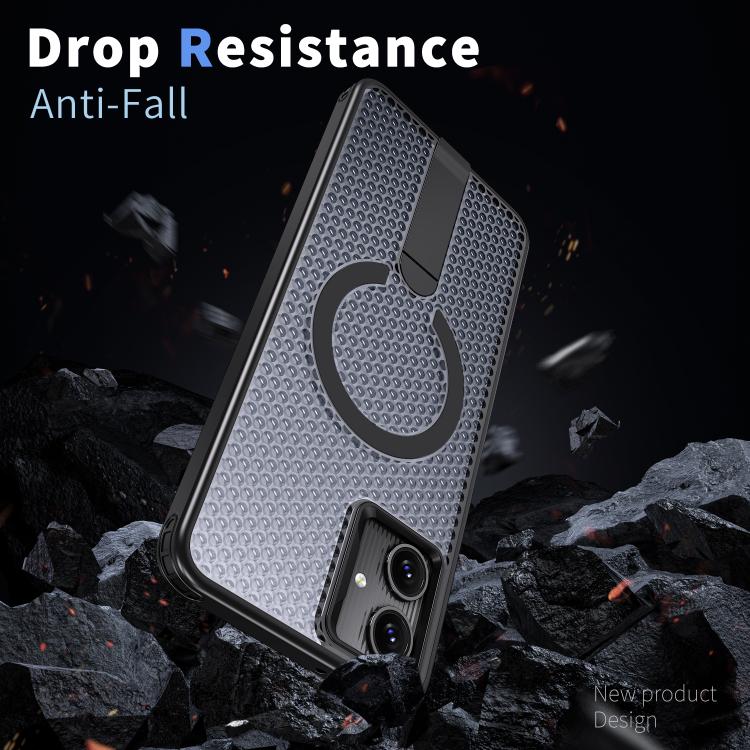For Samsung Galaxy A06 5G kalebol Honeycomb Cooling MagSafe Holder Phone Case