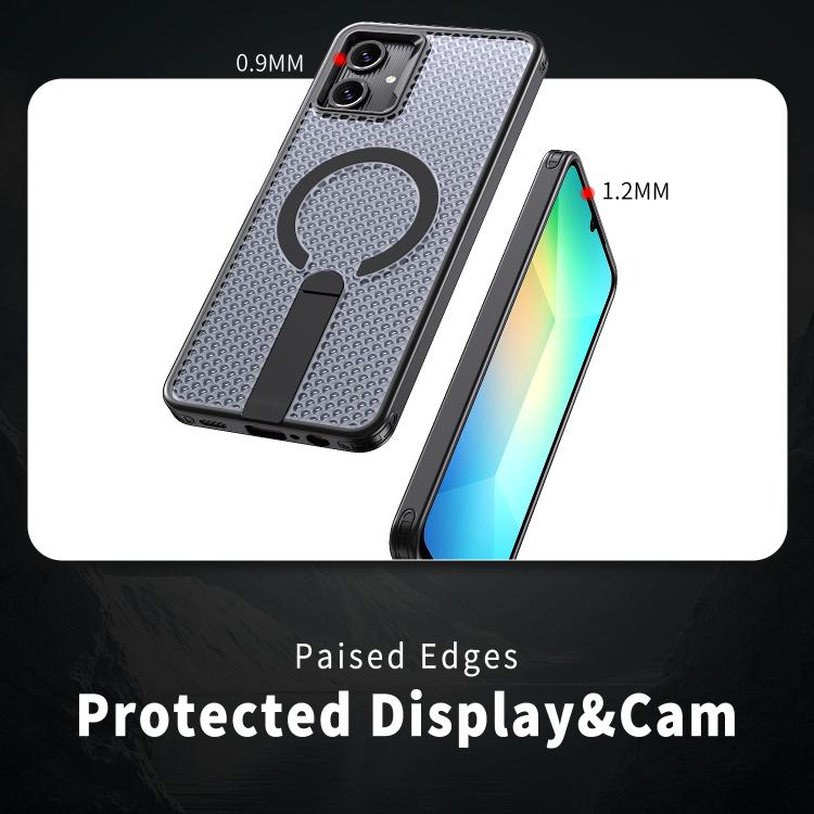 For Samsung Galaxy A06 5G kalebol Honeycomb Cooling MagSafe Holder Phone Case
