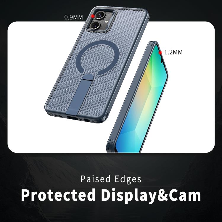 For Samsung Galaxy A06 5G kalebol Honeycomb Cooling MagSafe Holder Phone Case