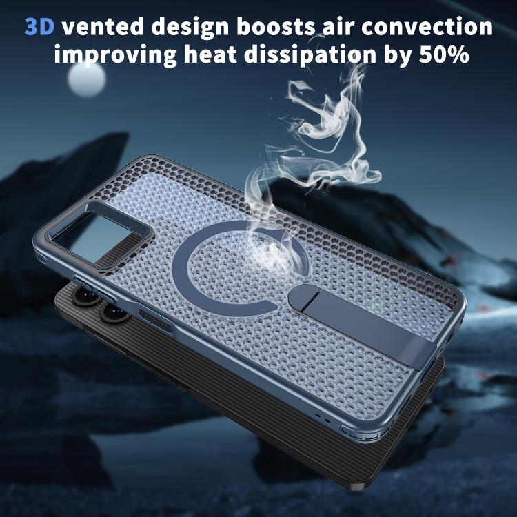 For Samsung Galaxy A06 5G kalebol Honeycomb Cooling MagSafe Holder Phone Case
