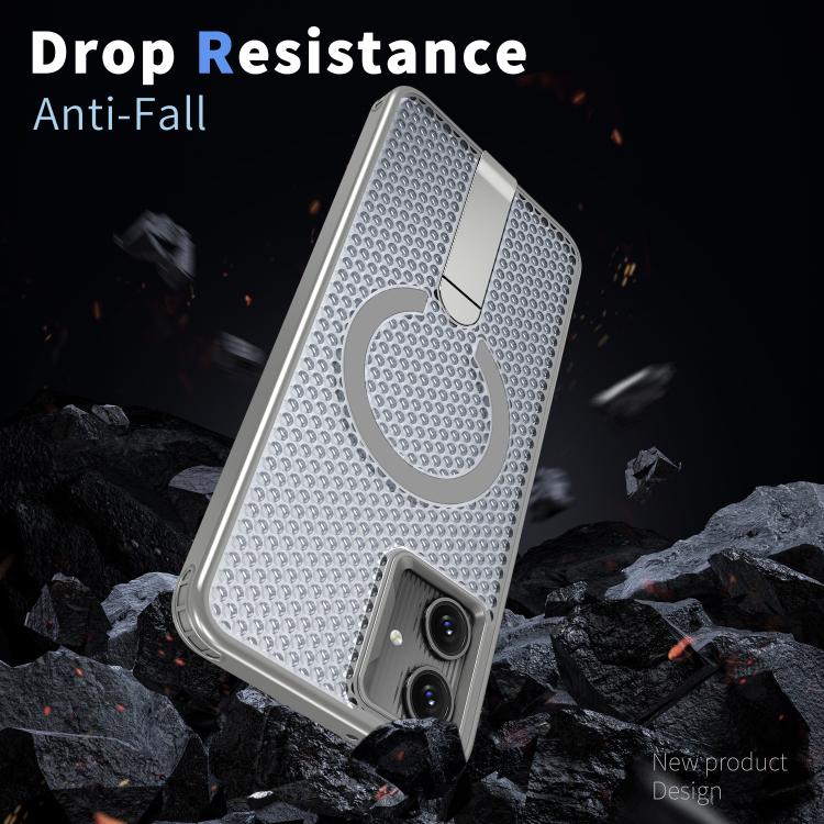 For Samsung Galaxy A06 5G kalebol Honeycomb Cooling MagSafe Holder Phone Case