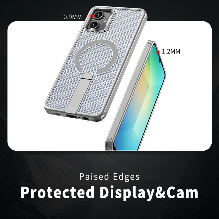 For Samsung Galaxy A06 5G kalebol Honeycomb Cooling MagSafe Holder Phone Case
