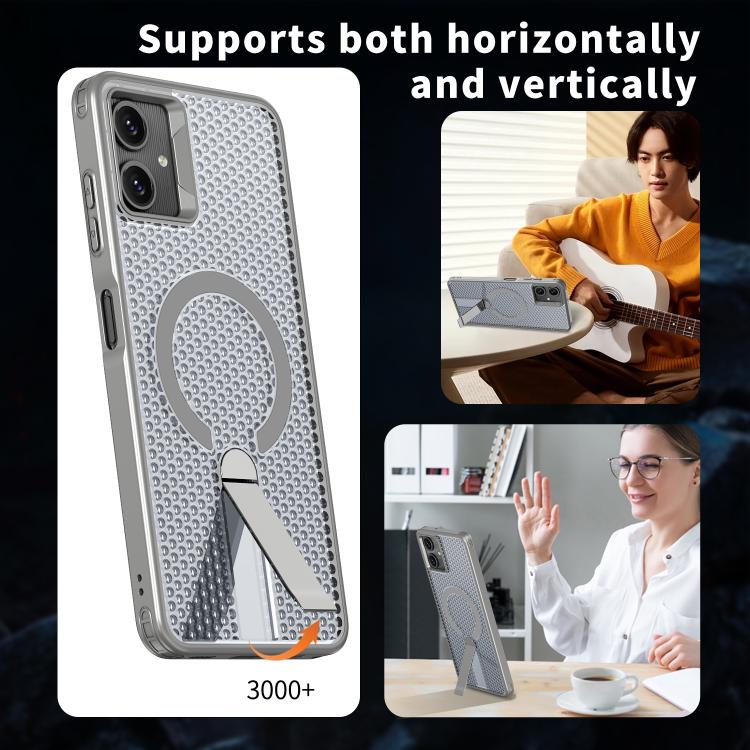 For Samsung Galaxy A06 5G kalebol Honeycomb Cooling MagSafe Holder Phone Case