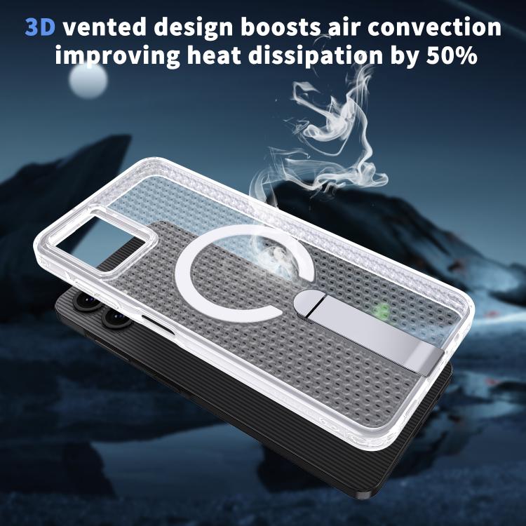 For Samsung Galaxy A06 5G kalebol Honeycomb Cooling MagSafe Holder Phone Case