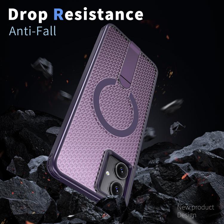 For Samsung Galaxy A06 5G kalebol Honeycomb Cooling MagSafe Holder Phone Case