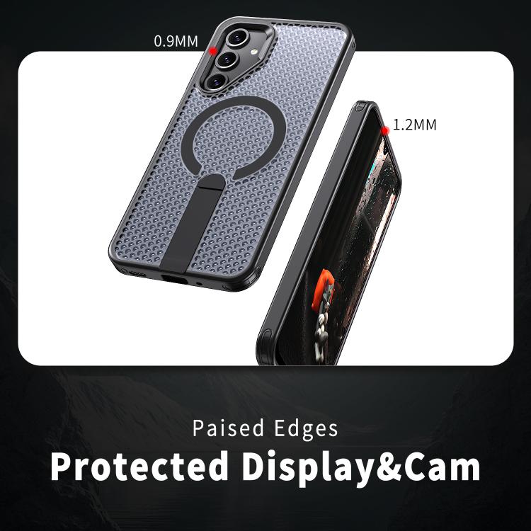 For Samsung Galaxy A16 5G kalebol Honeycomb Cooling MagSafe Holder Phone Case