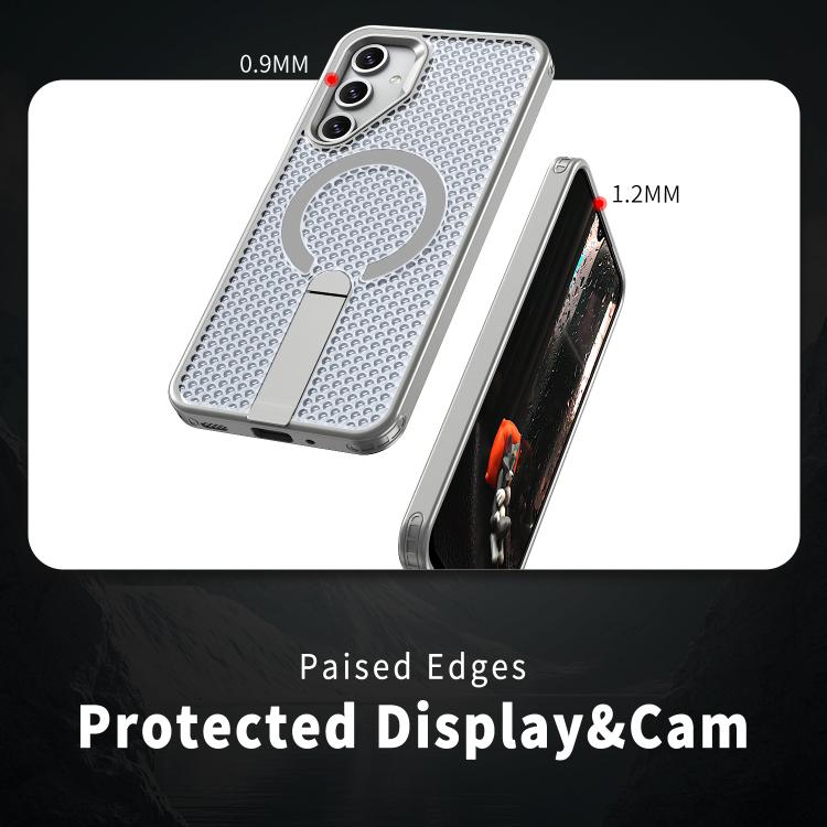 For Samsung Galaxy A16 5G kalebol Honeycomb Cooling MagSafe Holder Phone Case