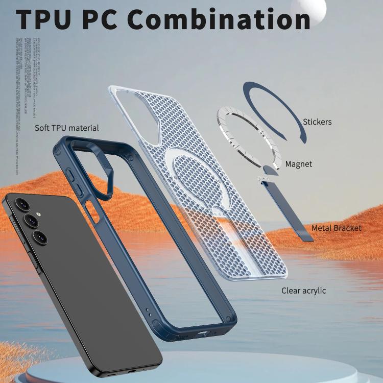 For Samsung Galaxy A05s kalebol Honeycomb Cooling MagSafe Holder Phone Case