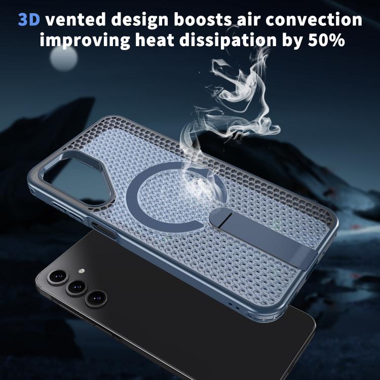 For Samsung Galaxy A05s kalebol Honeycomb Cooling MagSafe Holder Phone Case