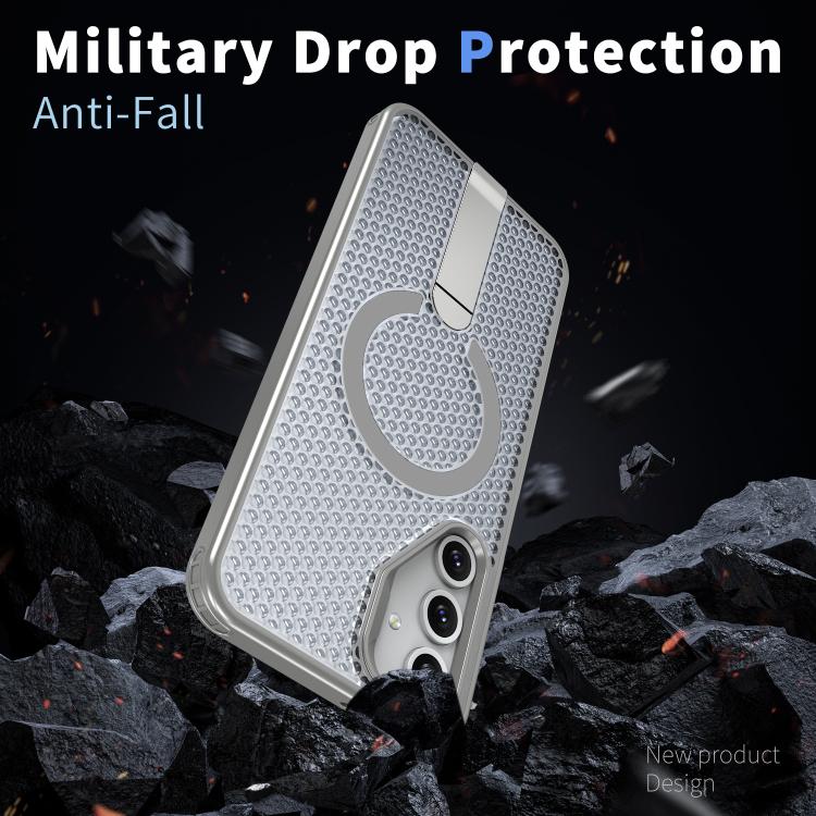 For Samsung Galaxy A05s kalebol Honeycomb Cooling MagSafe Holder Phone Case