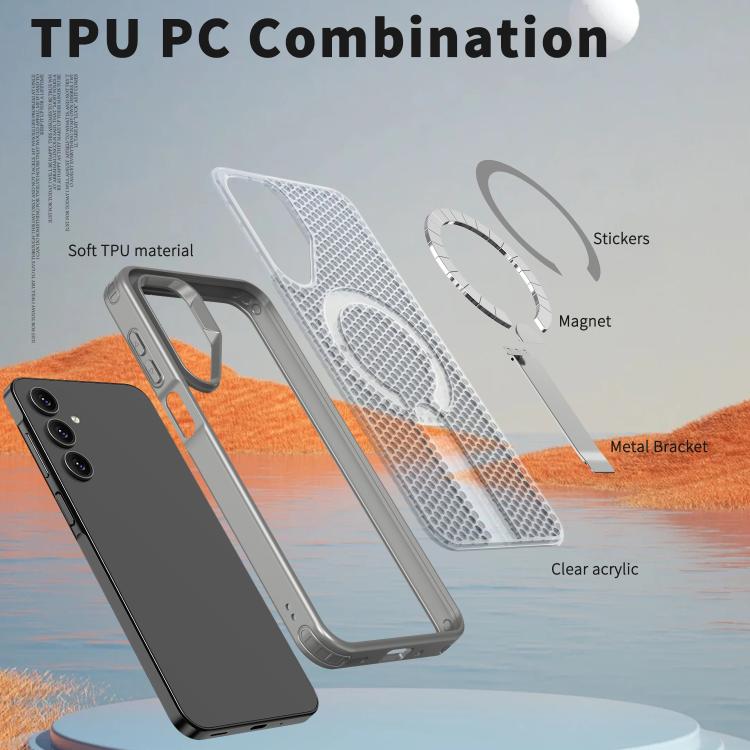 For Samsung Galaxy A05s kalebol Honeycomb Cooling MagSafe Holder Phone Case
