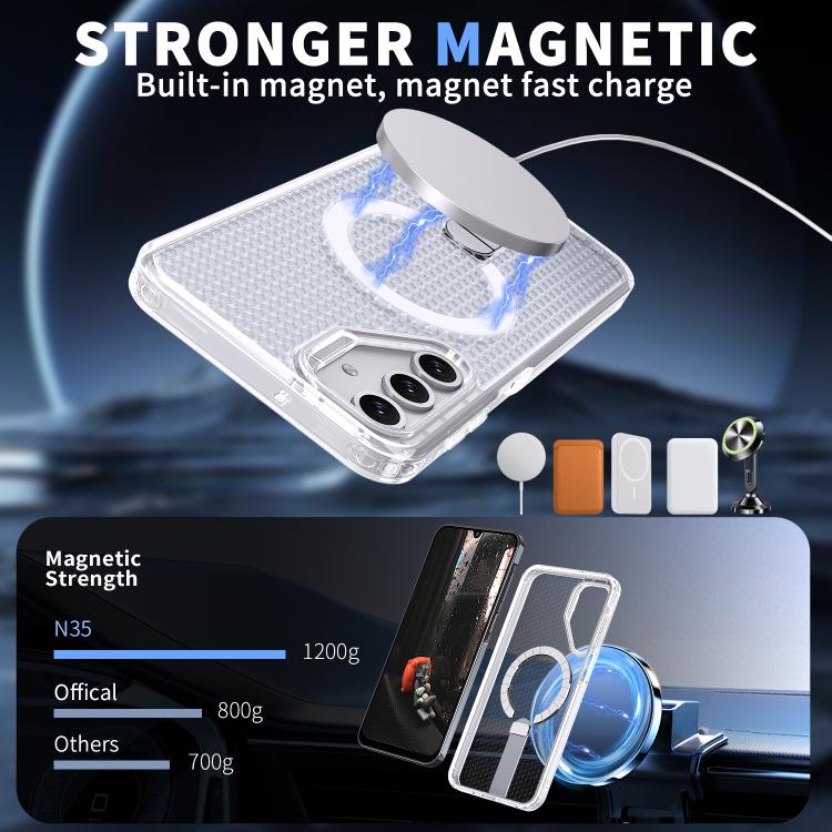 For Samsung Galaxy A05s kalebol Honeycomb Cooling MagSafe Holder Phone Case