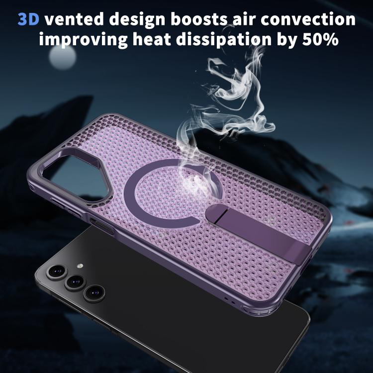 For Samsung Galaxy A05s kalebol Honeycomb Cooling MagSafe Holder Phone Case