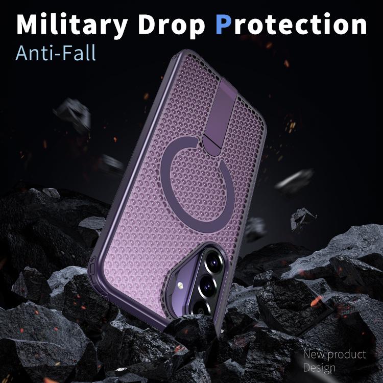 For Samsung Galaxy A56 5G kalebol Honeycomb Cooling MagSafe Holder Phone Case