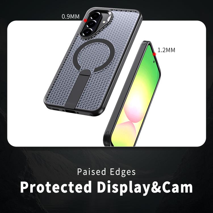 For Samsung Galaxy A36 5G kalebol Honeycomb Cooling MagSafe Holder Phone Case