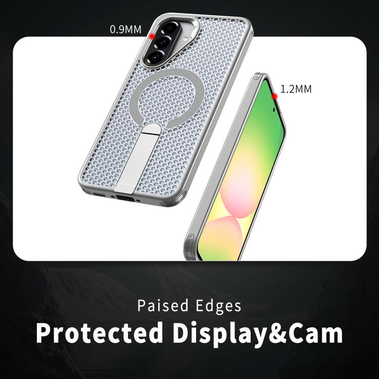 For Samsung Galaxy A36 5G kalebol Honeycomb Cooling MagSafe Holder Phone Case