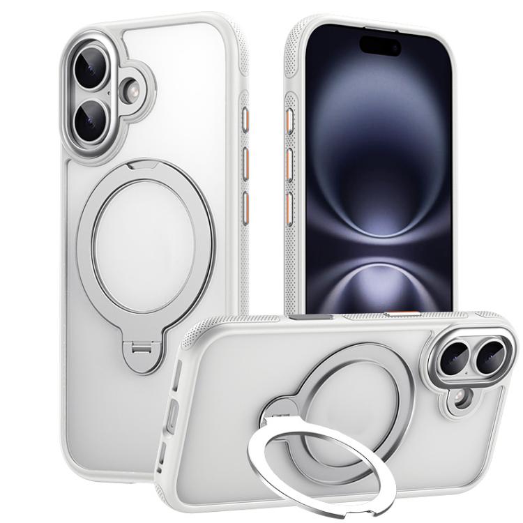 For iPhone 17 Gear-Style Stress Relief 360 Rotation Holder MagSafe Phone Case