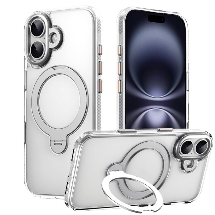 For iPhone 17 Gear-Style Stress Relief 360 Rotation Holder MagSafe Phone Case