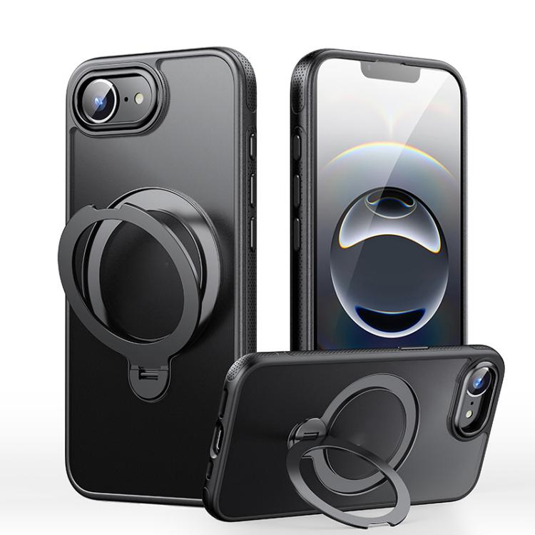 For iPhone 17e / 16e Gear-Style Stress Relief 360 Rotation Holder MagSafe Phone Case