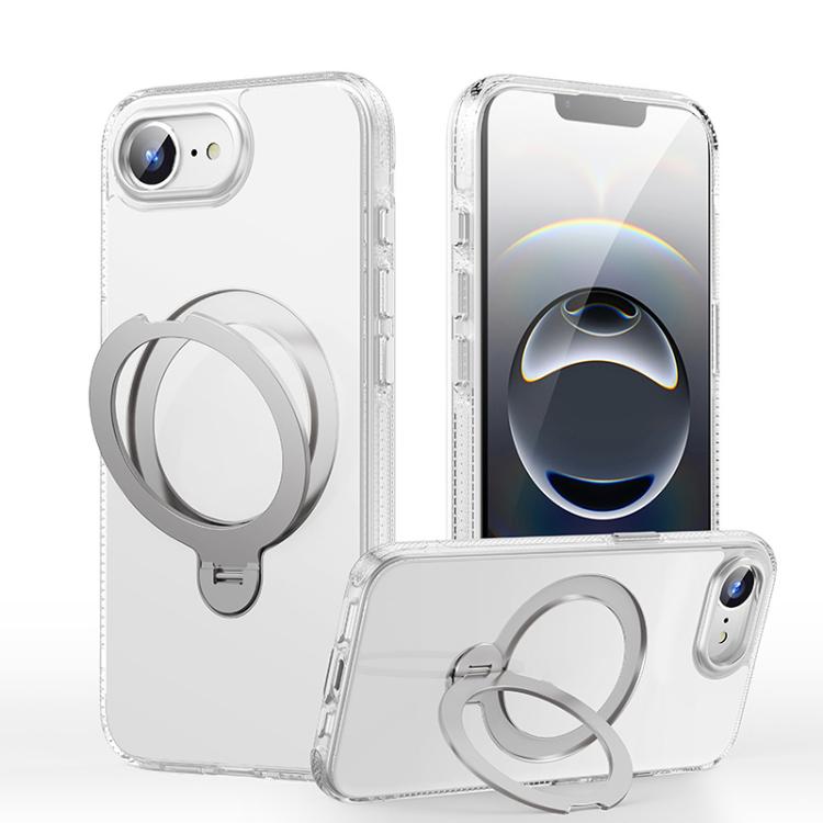 For iPhone 17e / 16e Gear-Style Stress Relief 360 Rotation Holder MagSafe Phone Case