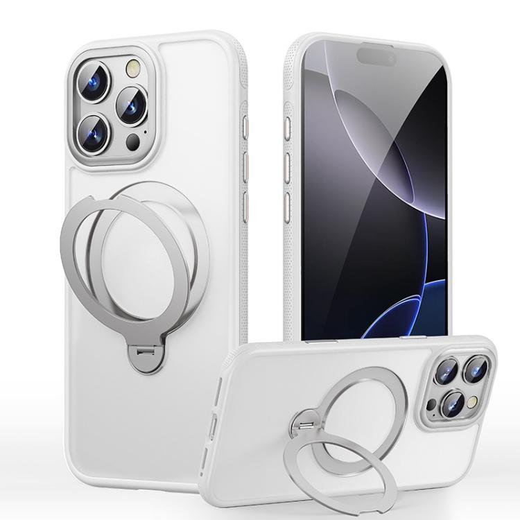 For iPhone 16 Pro Gear-Style Stress Relief 360 Rotation Holder MagSafe Phone Case