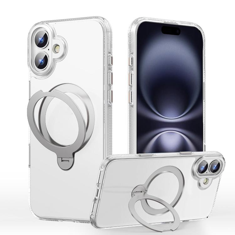 For iPhone 16 Gear-Style Stress Relief 360 Rotation Holder MagSafe Phone Case