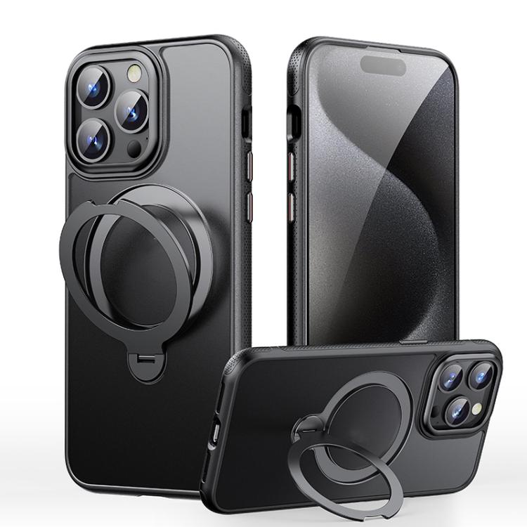 For iPhone 15 Pro Gear-Style Stress Relief 360 Rotation Holder MagSafe Phone Case