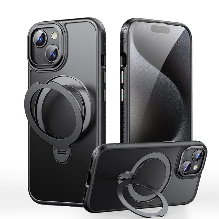 For iPhone 15 Gear-Style Stress Relief 360 Rotation Holder MagSafe Phone Case