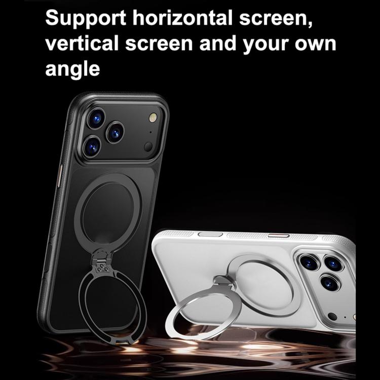 For iPhone 16 Plus Gear-Style Stress Relief 360 Rotation Holder MagSafe Phone Case