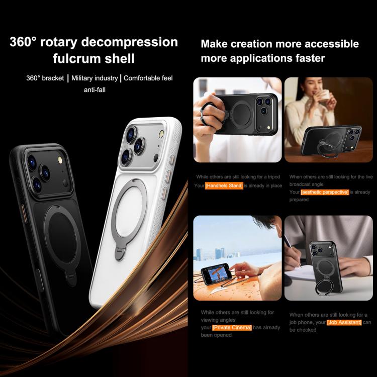 For iPhone 13 Gear-Style Stress Relief 360 Rotation Holder MagSafe Phone Case
