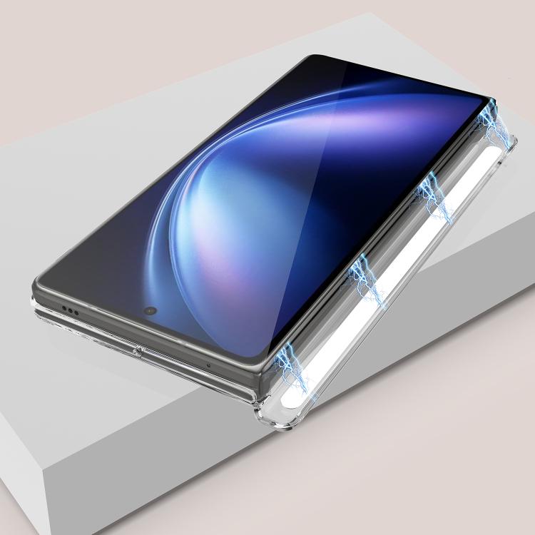 For vivo X Fold5 Scratchproof PC Magnetic Shaft MagSafe Phone Case - Transparent