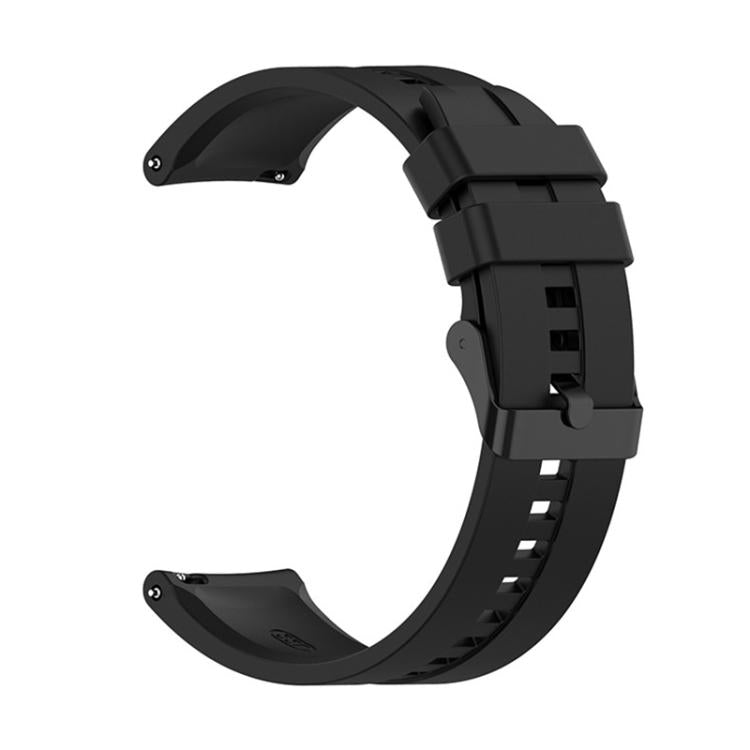 20mm For Amazfit Active 2 / GTS4 Mini xDfind Silicone Black Buckle Watch Band