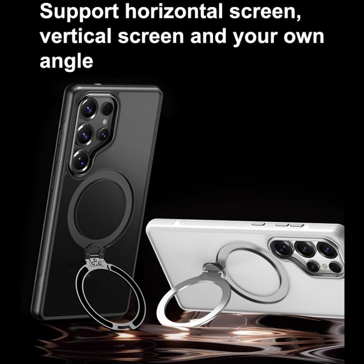 For Samsung Galaxy S25+ 5G Gear-Style Stress Relief 360 Rotation Holder MagSafe Phone Case