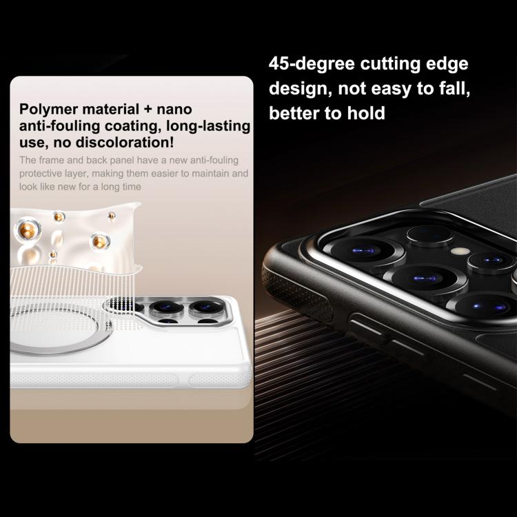 For Samsung Galaxy S25 Ultra 5G Gear-Style Stress Relief 360 Rotation Holder MagSafe Phone Case