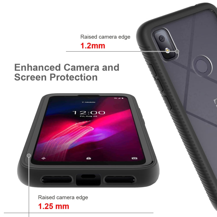 For T-Mobile REVVL 4 Starry Sky Solid Color Series Shockproof PC + TPU Protective Case