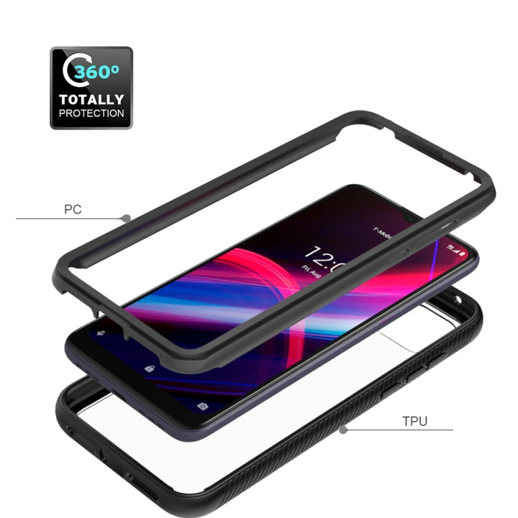 For T-Mobile REVVL 4+ Starry Sky Solid Color Series Shockproof PC + TPU Protective Case