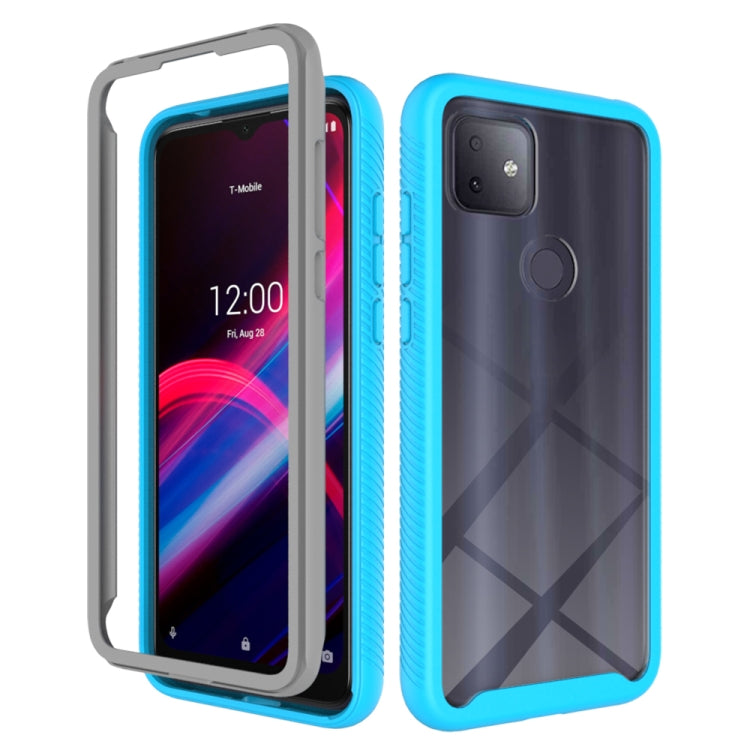 For T-Mobile REVVL 4+ Starry Sky Solid Color Series Shockproof PC + TPU Protective Case