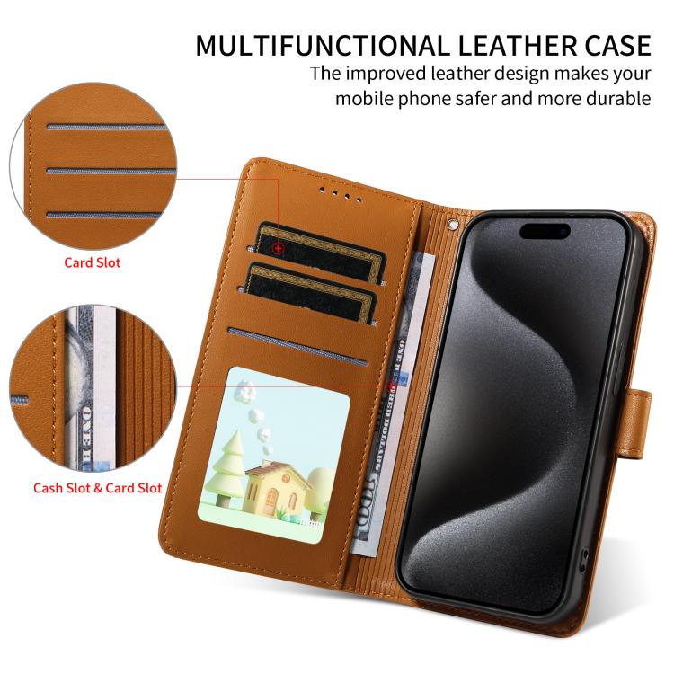 For iPhone 17 Pro Max Embossed Heart Dog RFID Blocking Wallet Leather Phone Case