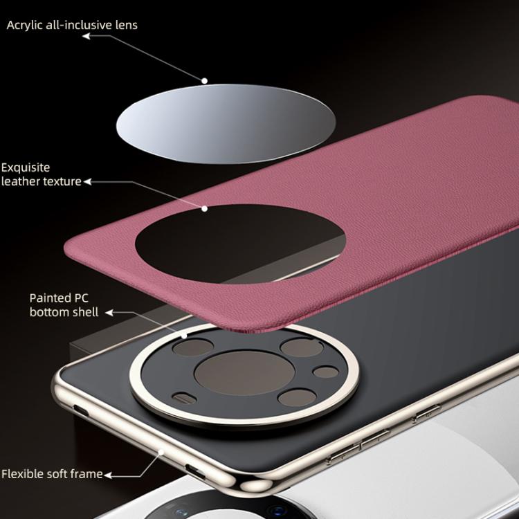 For Huawei Mate 60 Skin Feel Leather Texture Cooling Phone Case