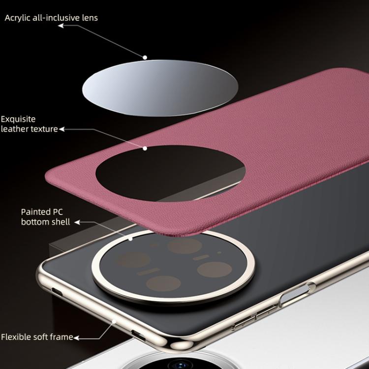 For Huawei Mate 70 Skin Feel Leather Texture Cooling Phone Case