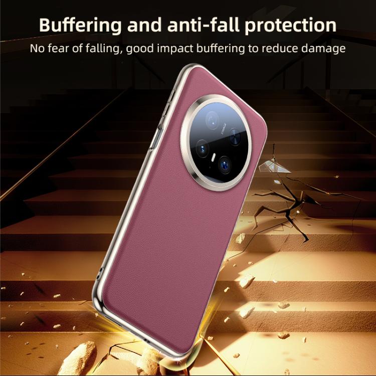 For Huawei Mate 70 Pro Skin Feel Leather Texture Cooling Phone Case